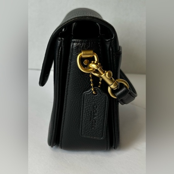 Coach Black Crossbody Bag with Gold Accents - Picture 9 of 10